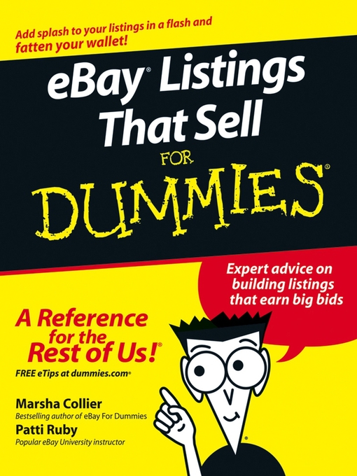Cover image for eBay Listings That Sell For Dummies